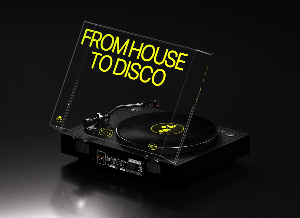 From House to Disco — turntable visualization